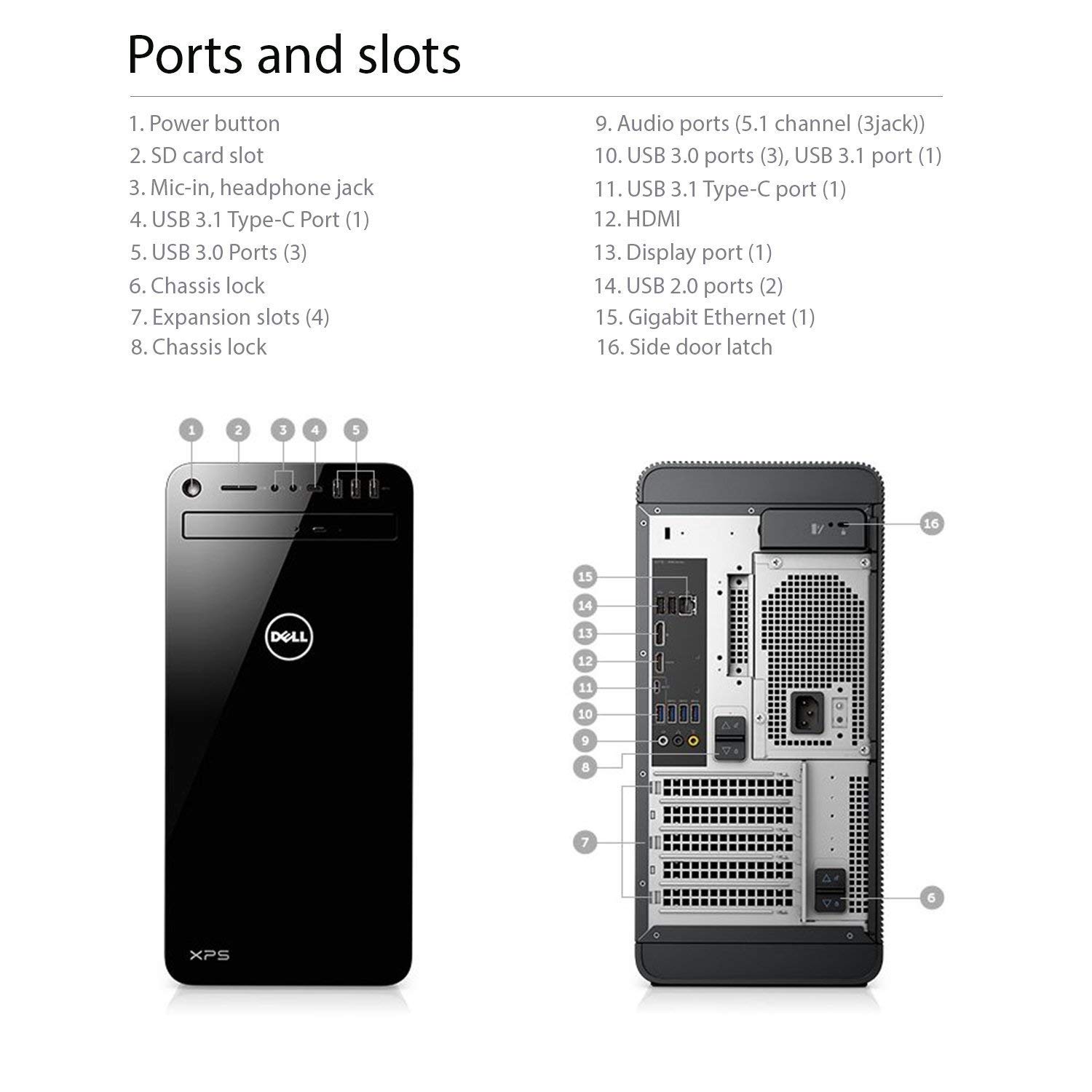 Dell XPS 8930 VR Ready Gaming Desktop Computer, 8th Gen